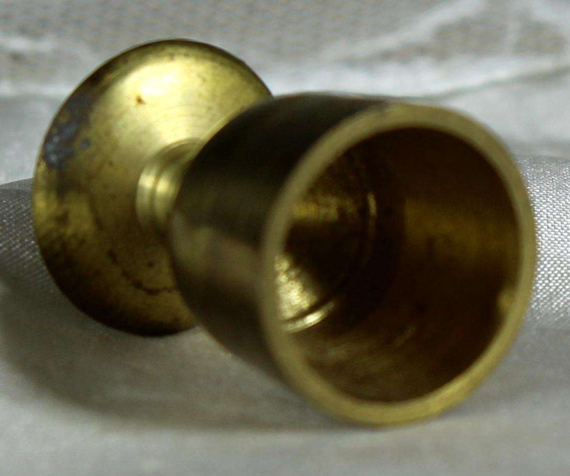 Miniature brass cup