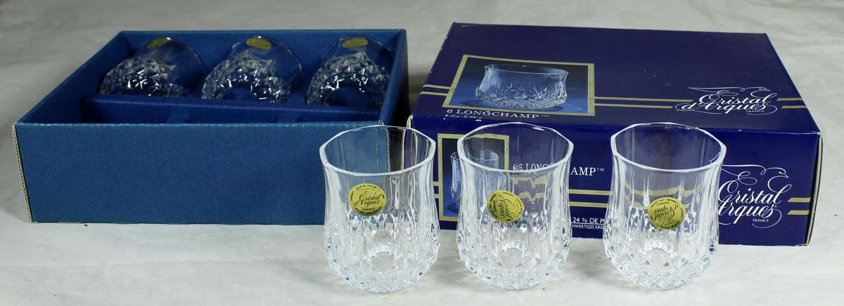 Cristal d'Arques liqueur glasses - set of six