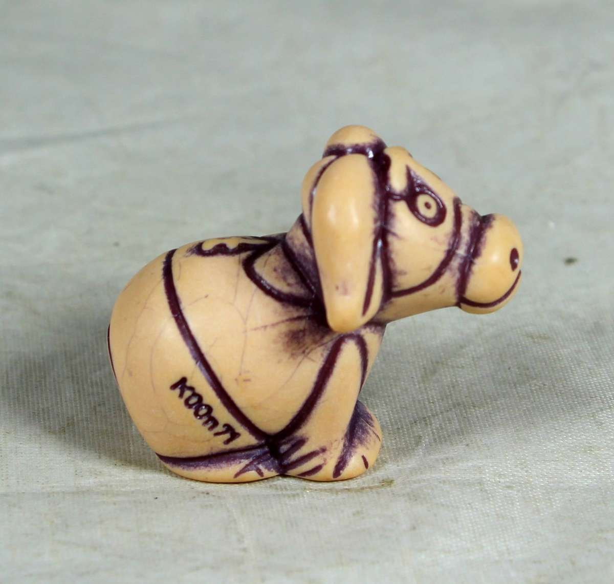 Miniature sad horse