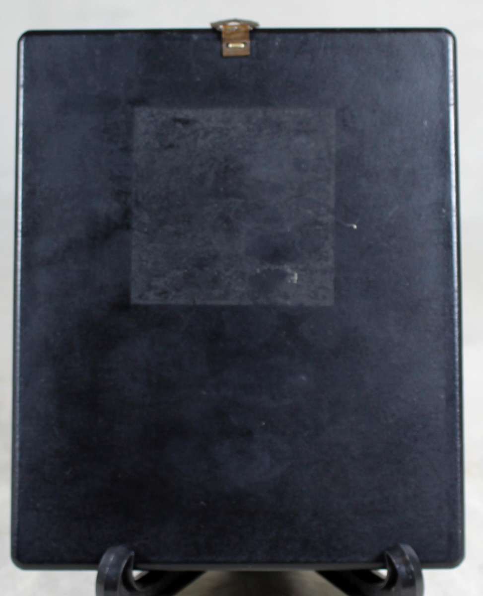 Religious metal icon on a stand