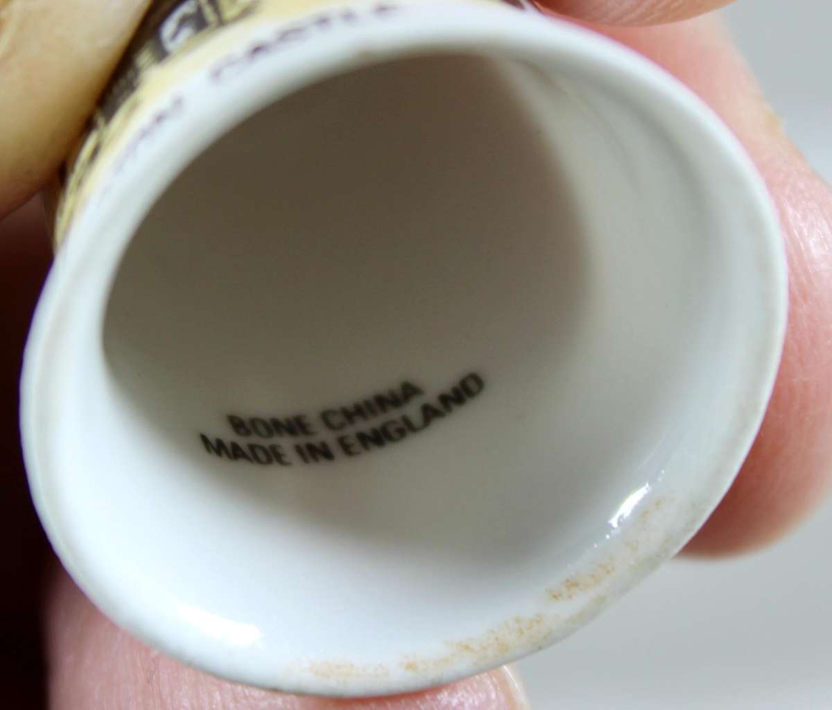 Bone China thimble - Skipton castle