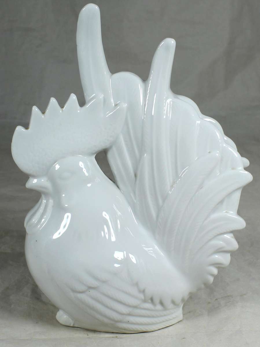 White porcelain rooster