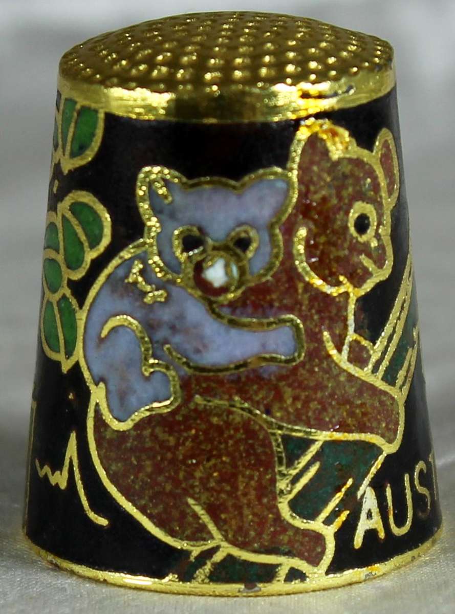 Cloissone thimble - Australia koala