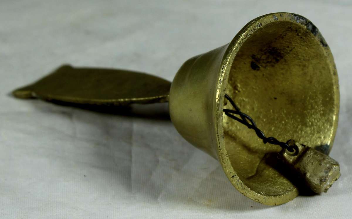 Brass bell - Owl face