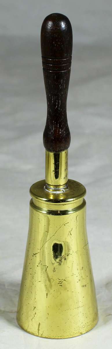 Brass bell - Wooden handle