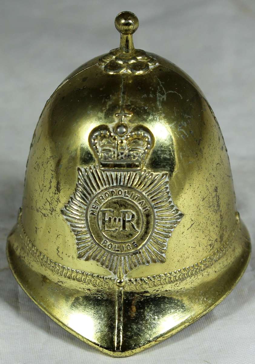 Brass bell - British police helmet