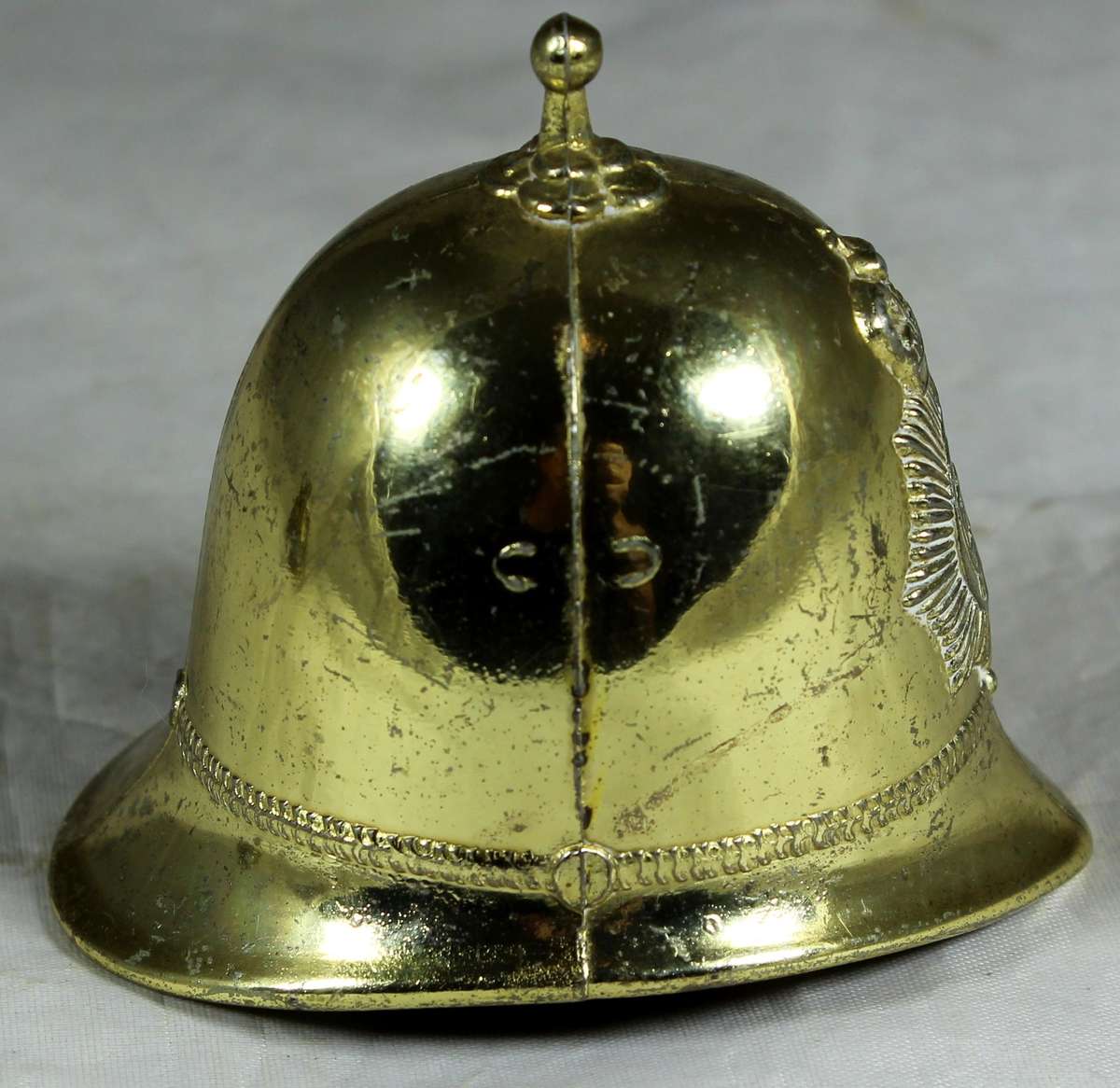 Brass bell - British police helmet