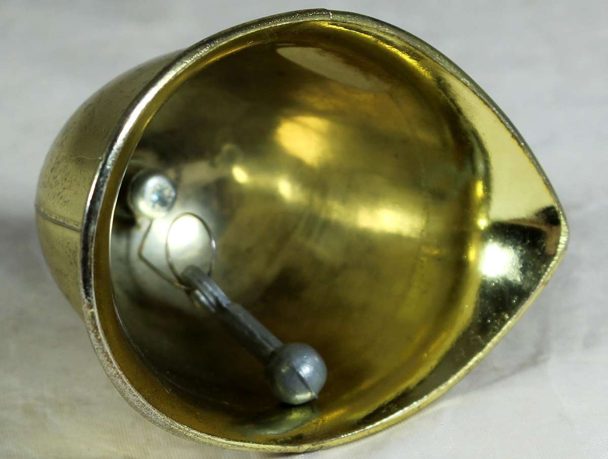 Brass bell - British police helmet