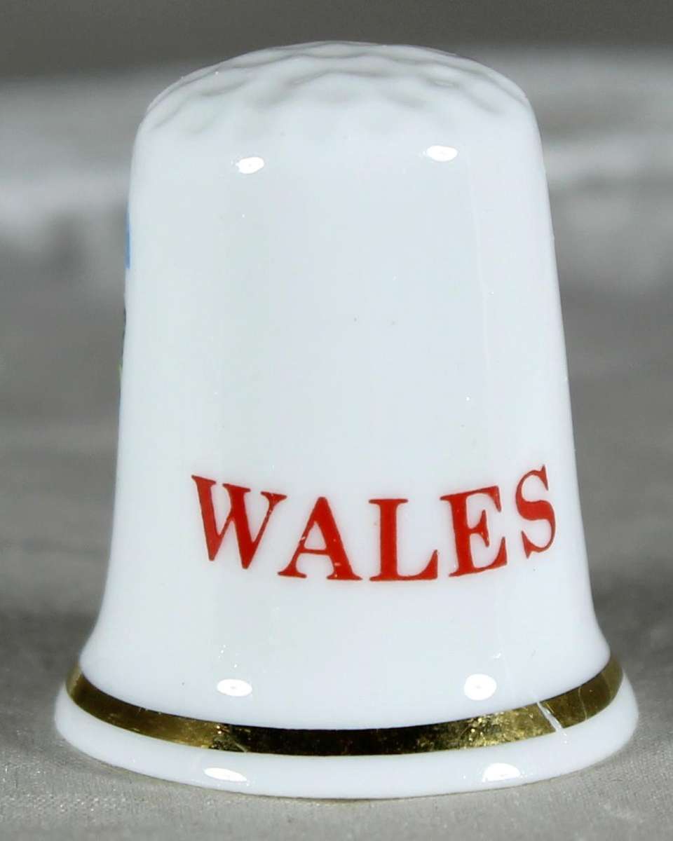 Bone China thimble - Llangollen