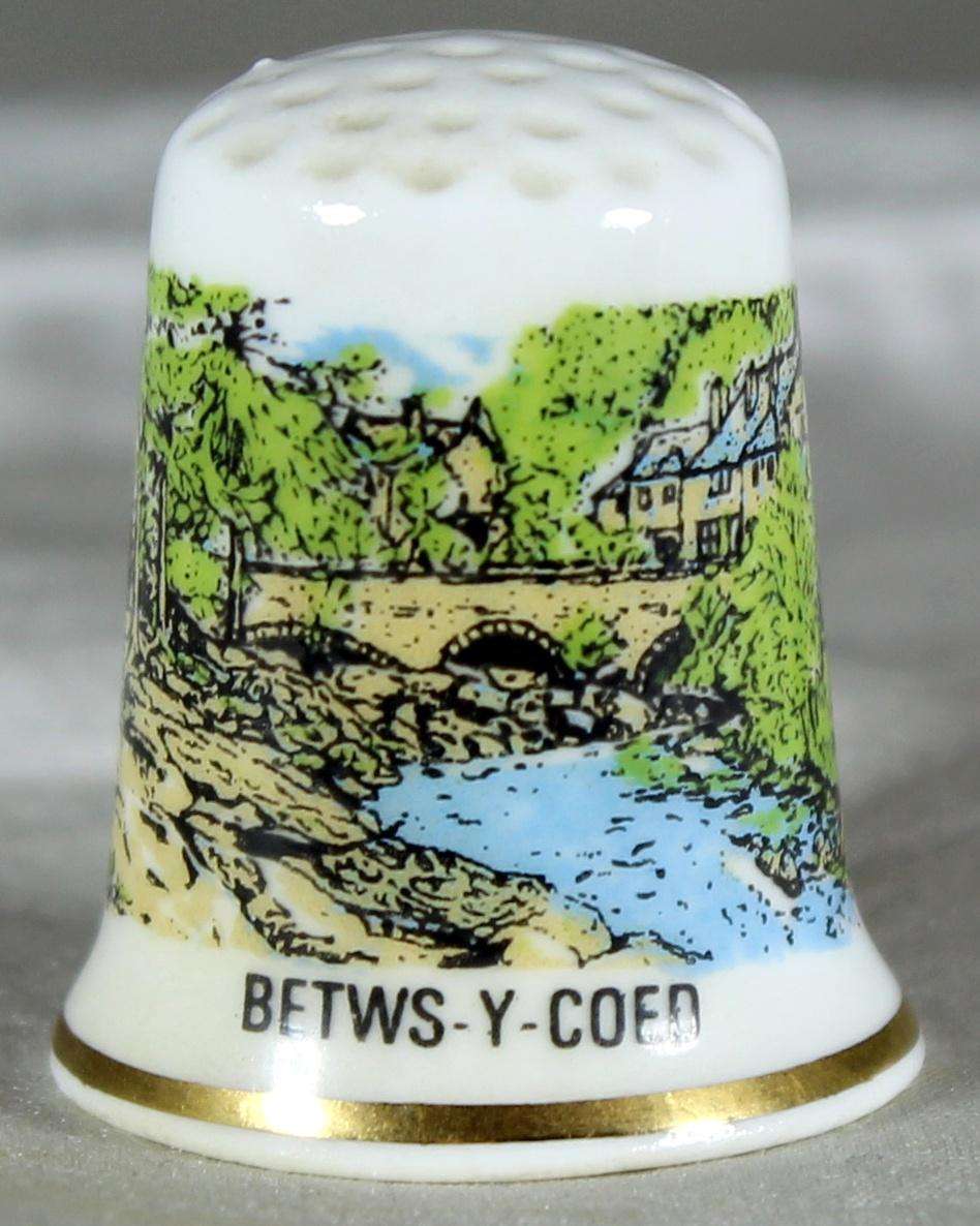 Bone China thimble - Betws-y-coed - Tones the thimble
