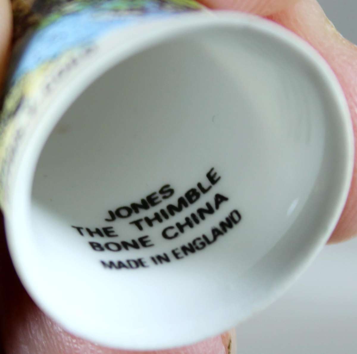 Bone China thimble - Betws-y-coed - Tones the thimble