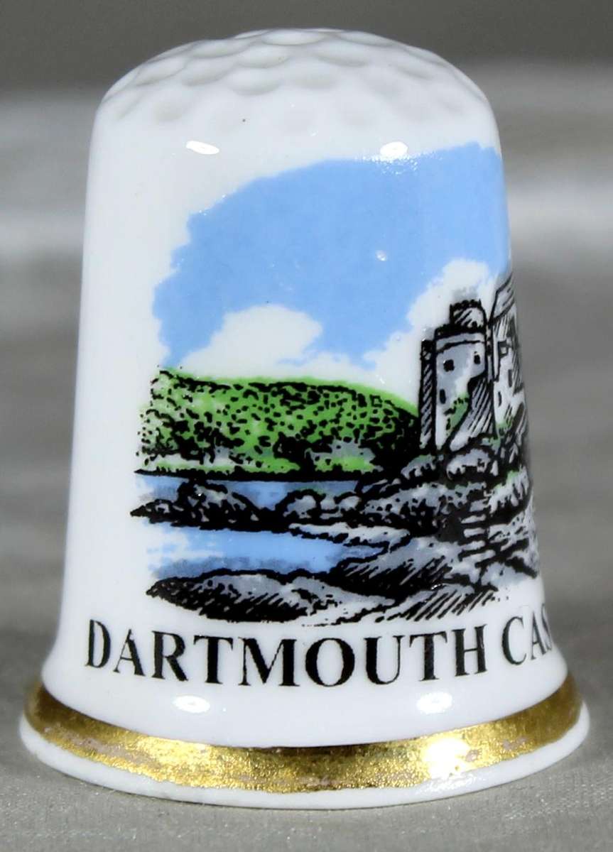 Bone China thimble - Dartmouth Castle