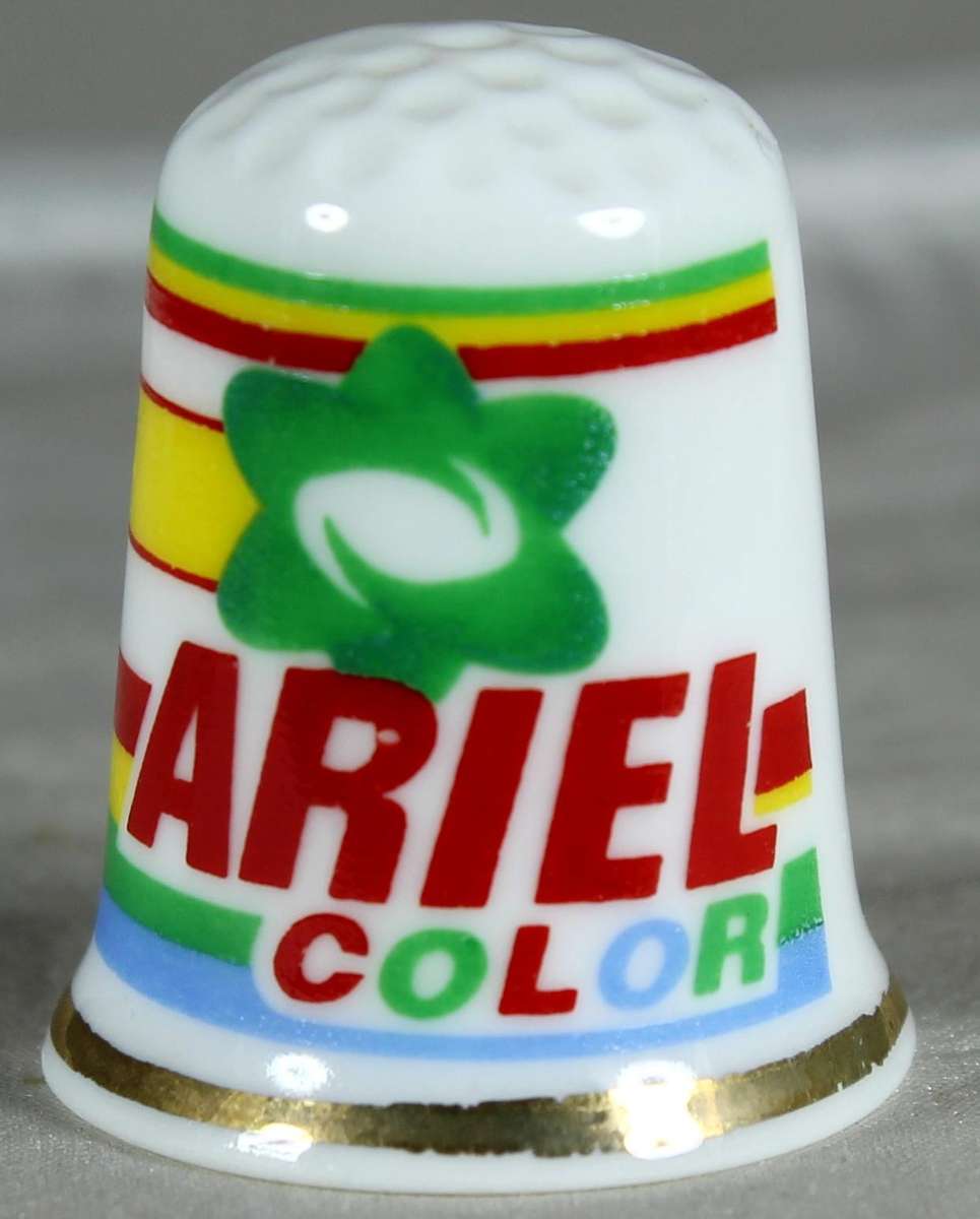 Bone China - Advertising thimble - Ariel Color