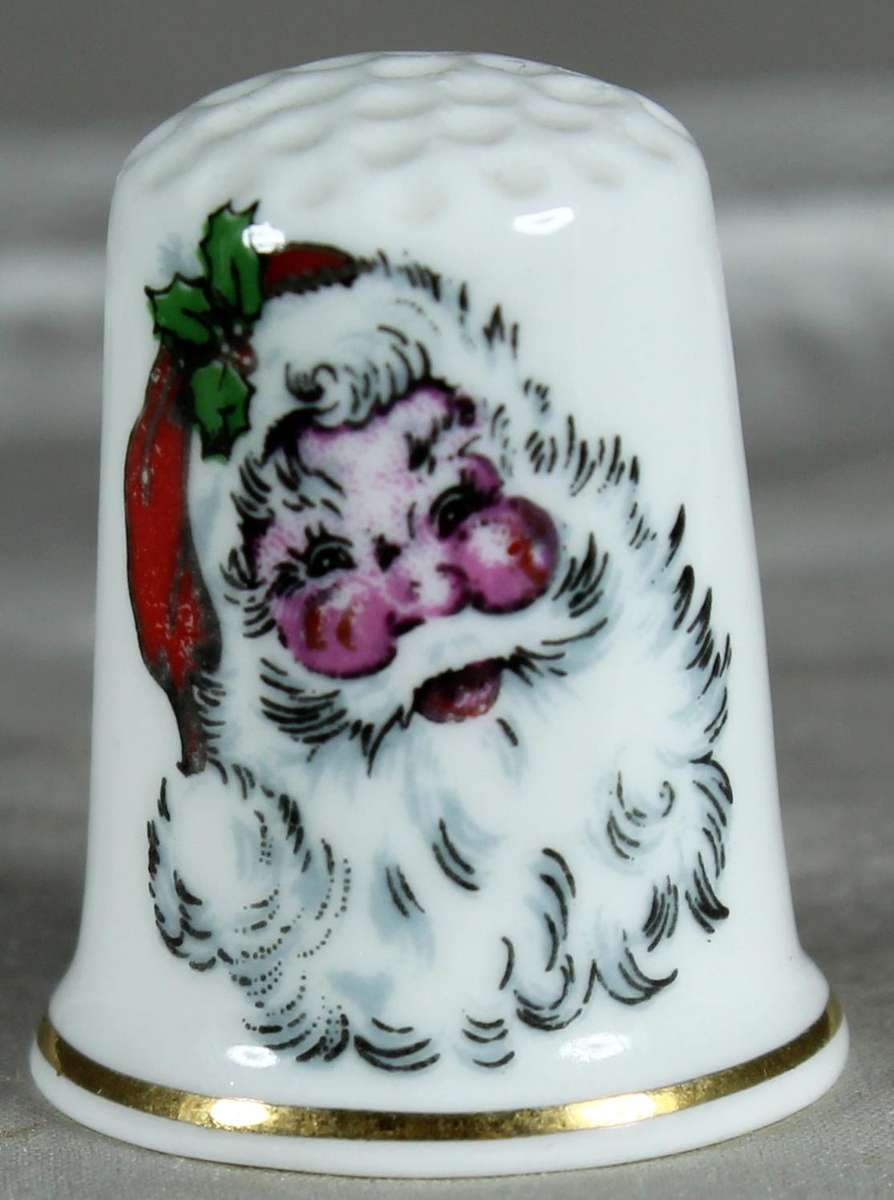 Bone China thimble - Santa Claus