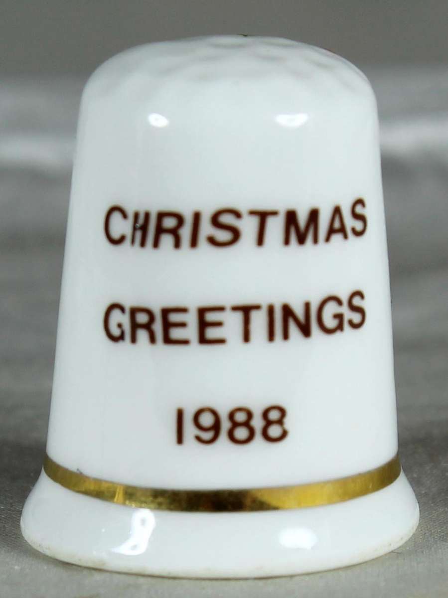 Bone China thimble - Santa Claus - Fenton