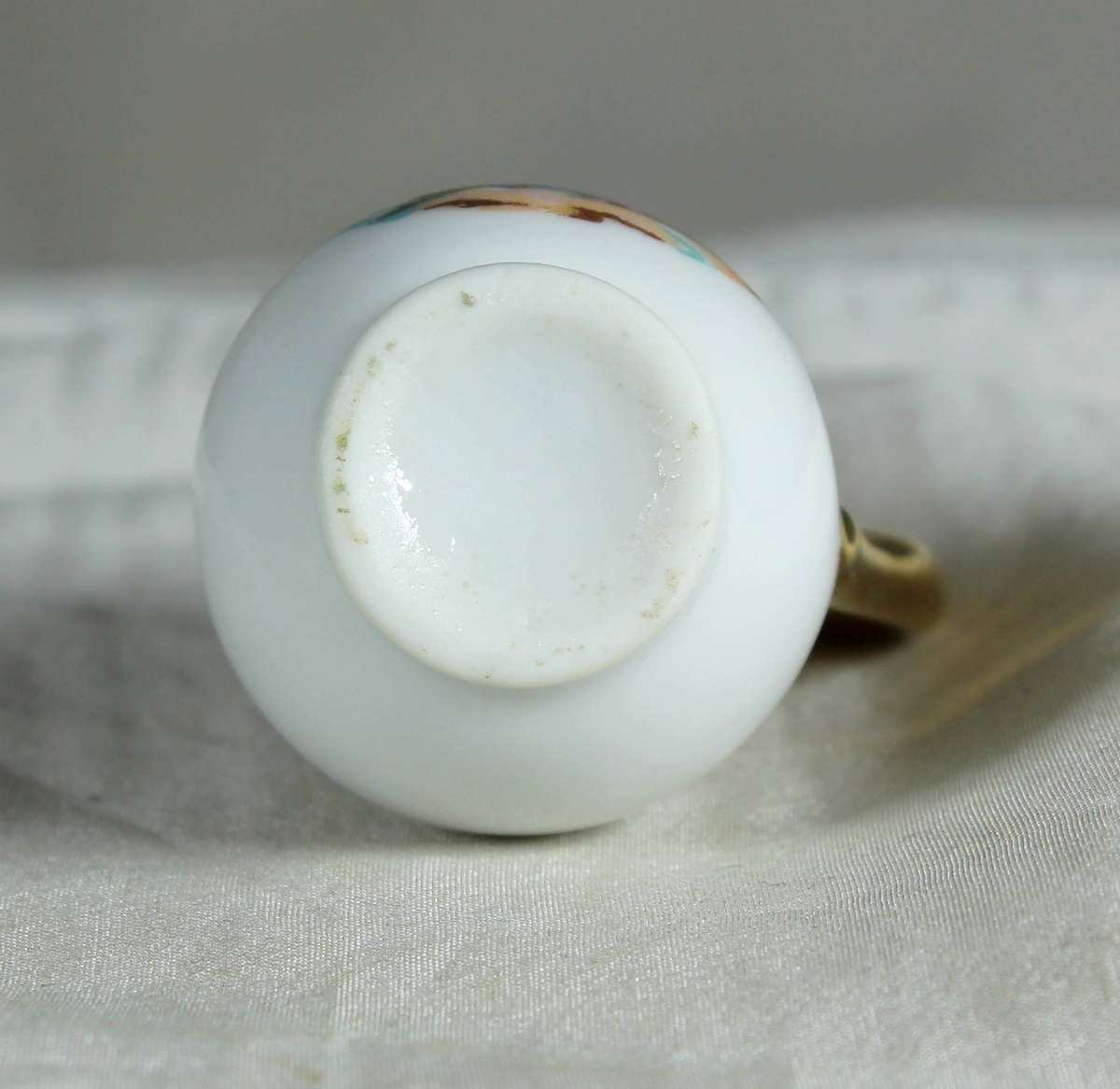 Miniature porcelain jug in white