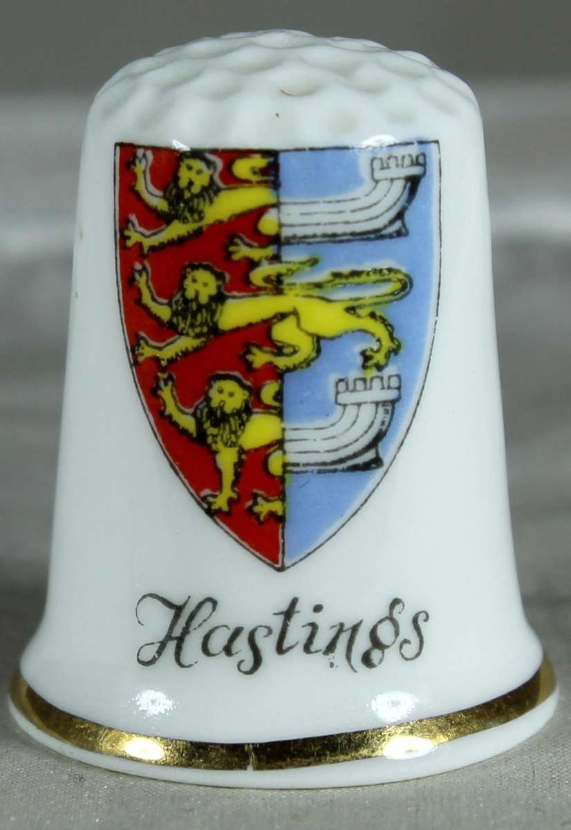 Bone China thimble - Hastings - Birchcroft