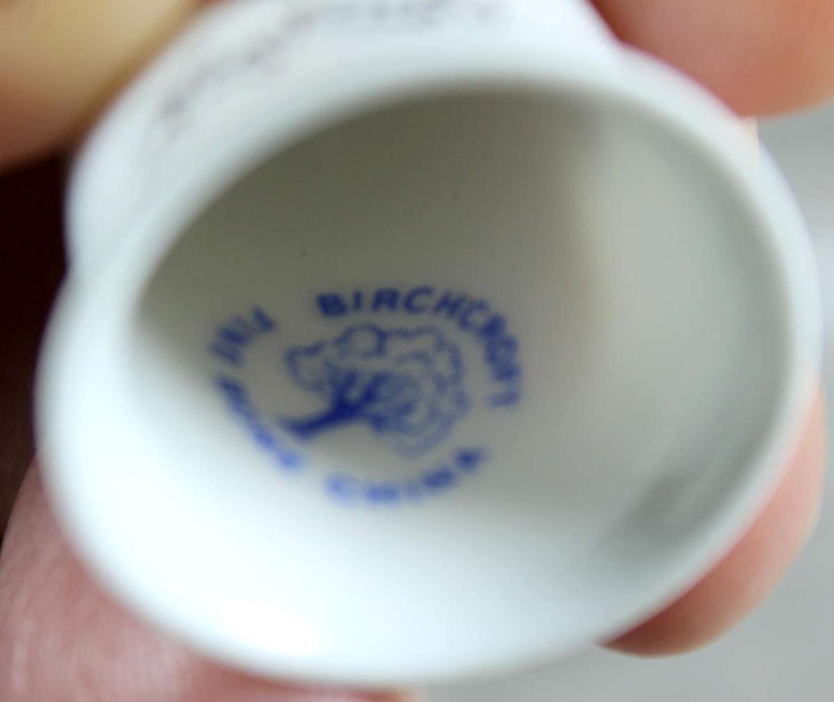 Bone China thimble - Hastings - Birchcroft