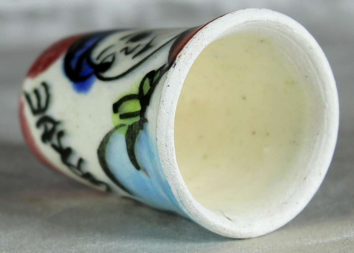 Hand painted Turkye thimble