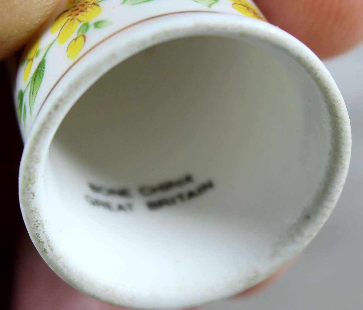 Bone China thimble - November