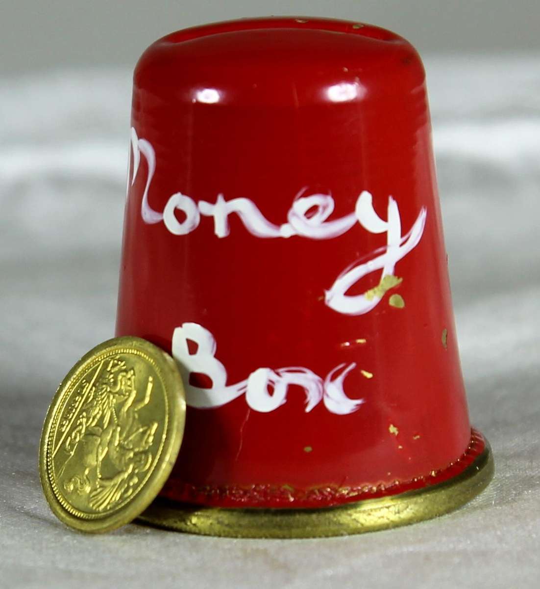 Bone China thimble - Money box