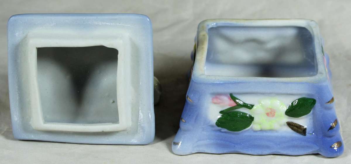 Ceramic telephone trinket holder