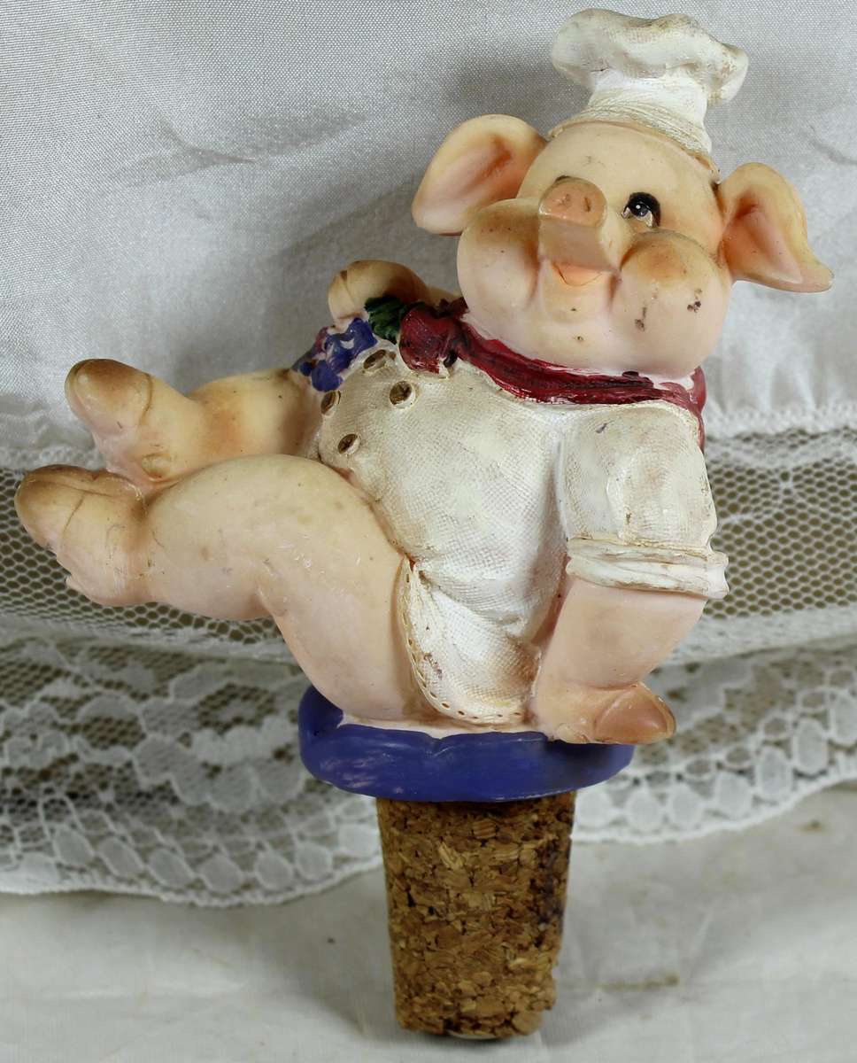 Pig wine cork
