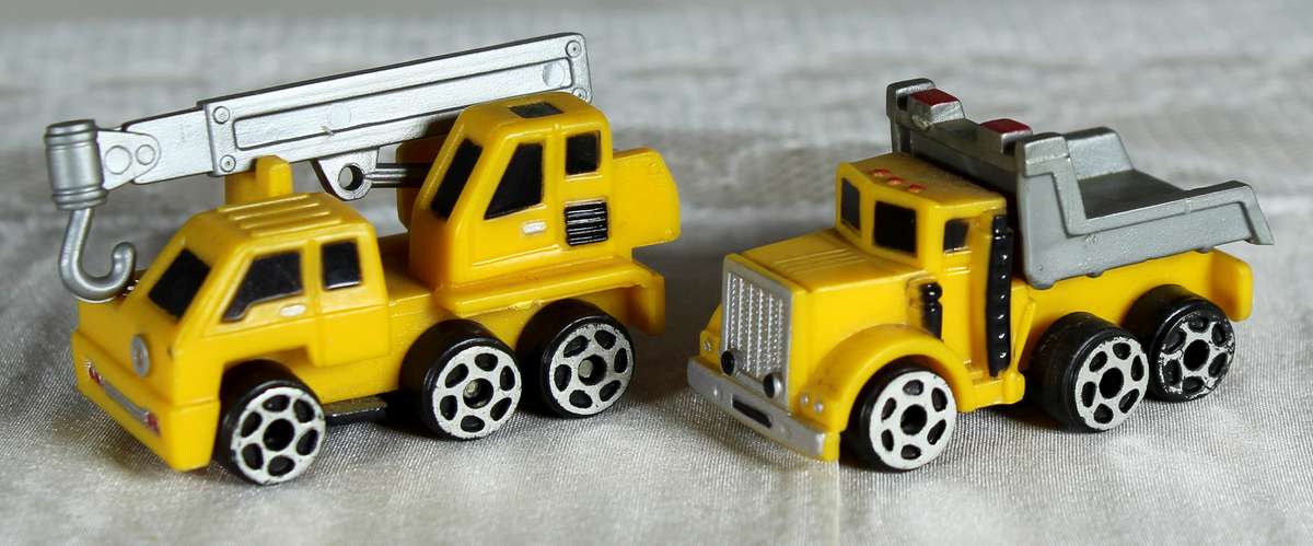 Pair of Micro Construction Vehicles