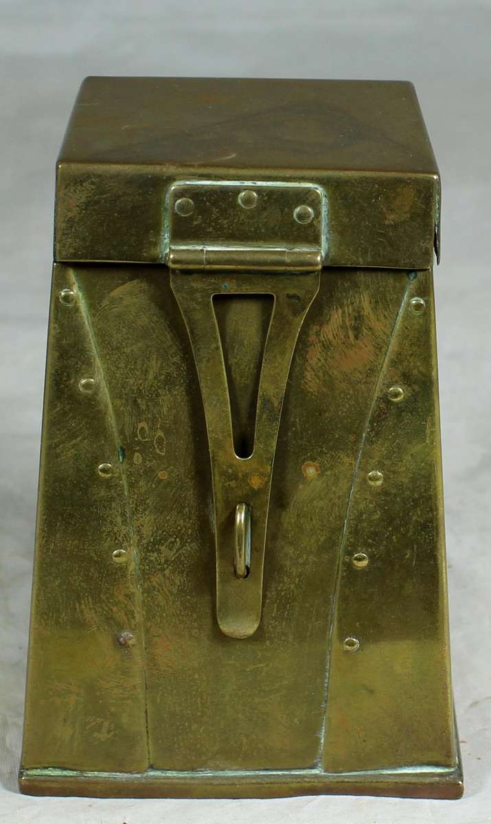 Brass tea leaf container