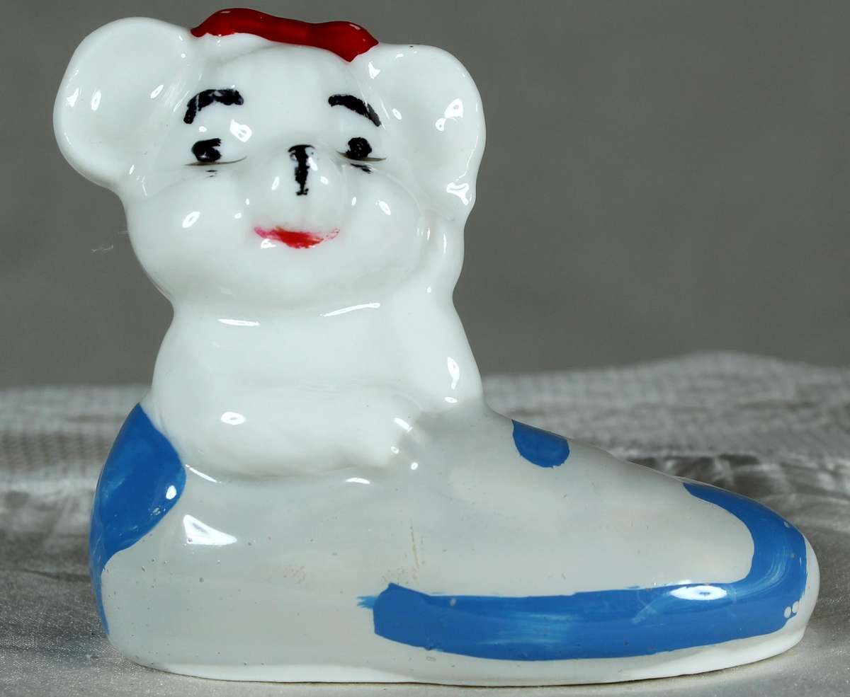 Small mouse in a shoe