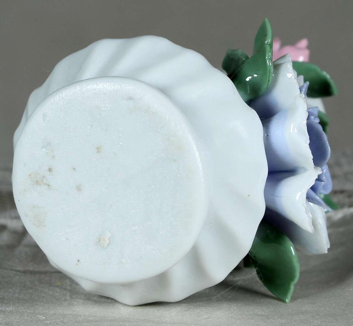 Small posy vase with large flowers