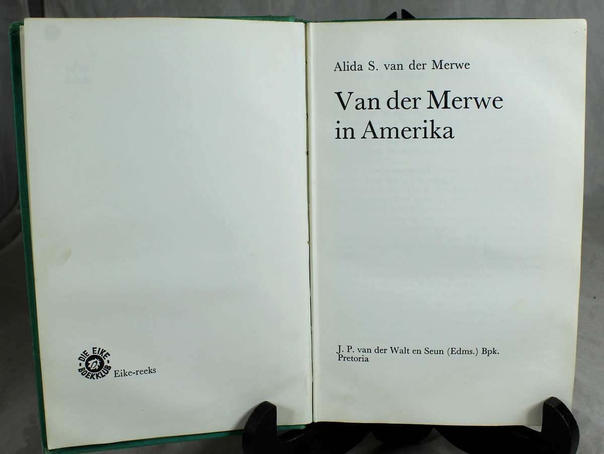 Van der Merwe in Amerika - AS v/d Merwe
