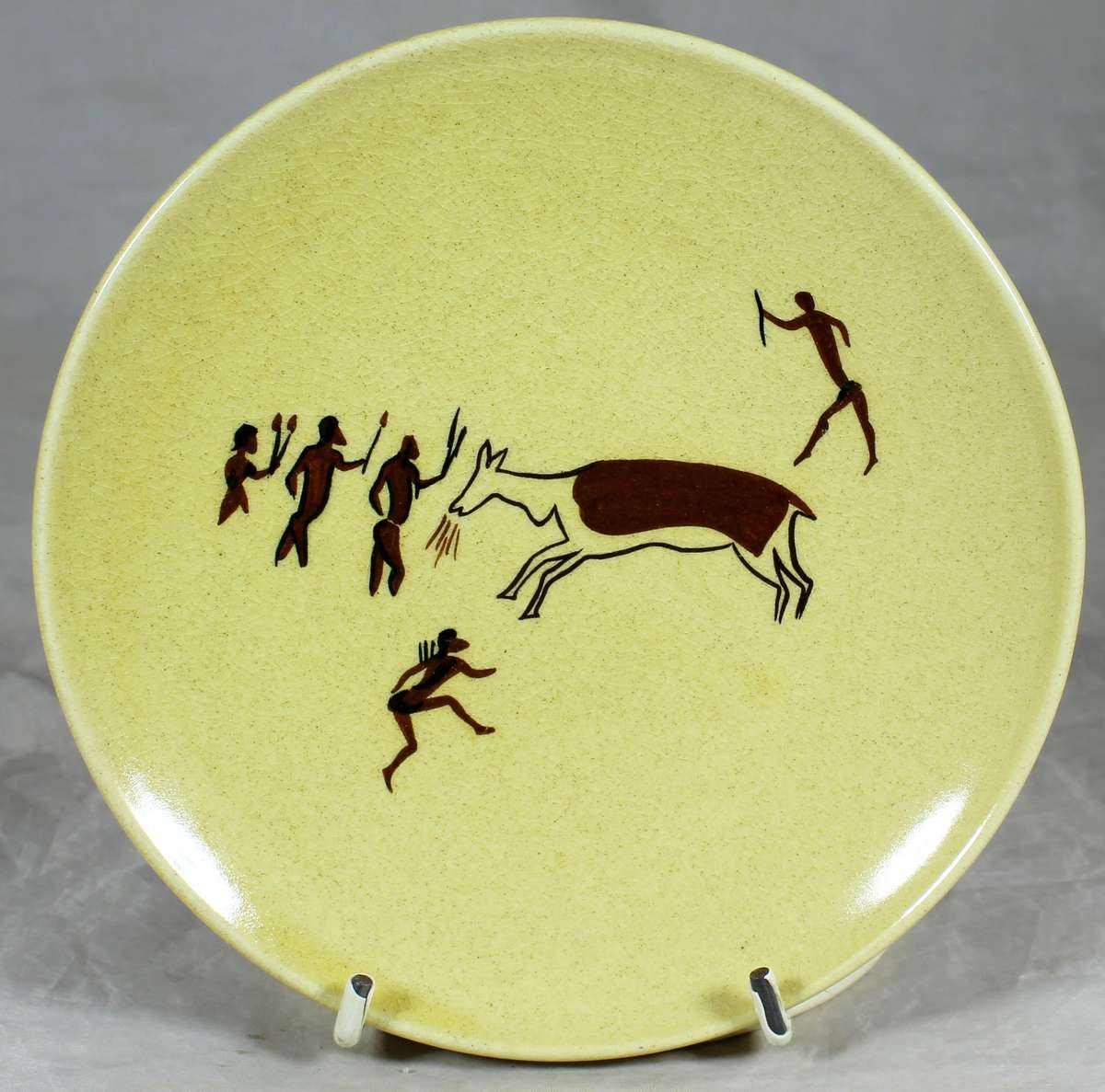Drostdy Ware - Display plate - Hand painted - Bushmen rock painting