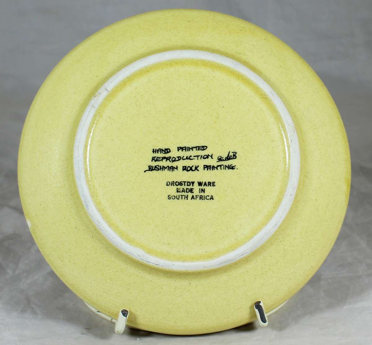 Drostdy Ware - Display plate - Hand painted - Bushmen rock painting