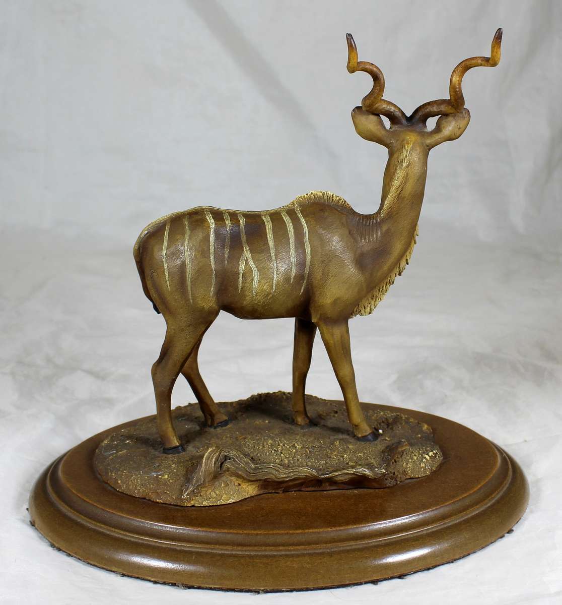 Molded kudu sculpture