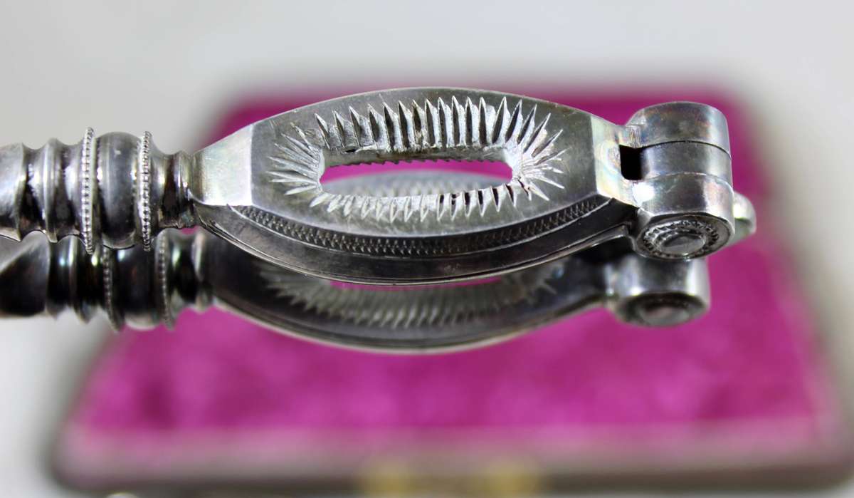 Vintage nutcracker and grape scissors set