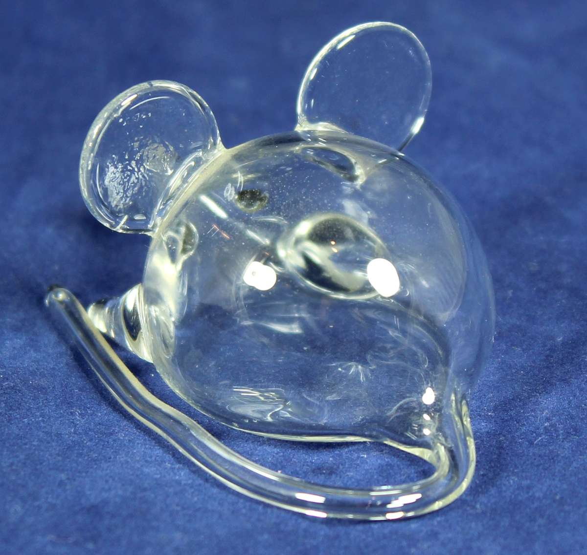 Hand blown glass mouse