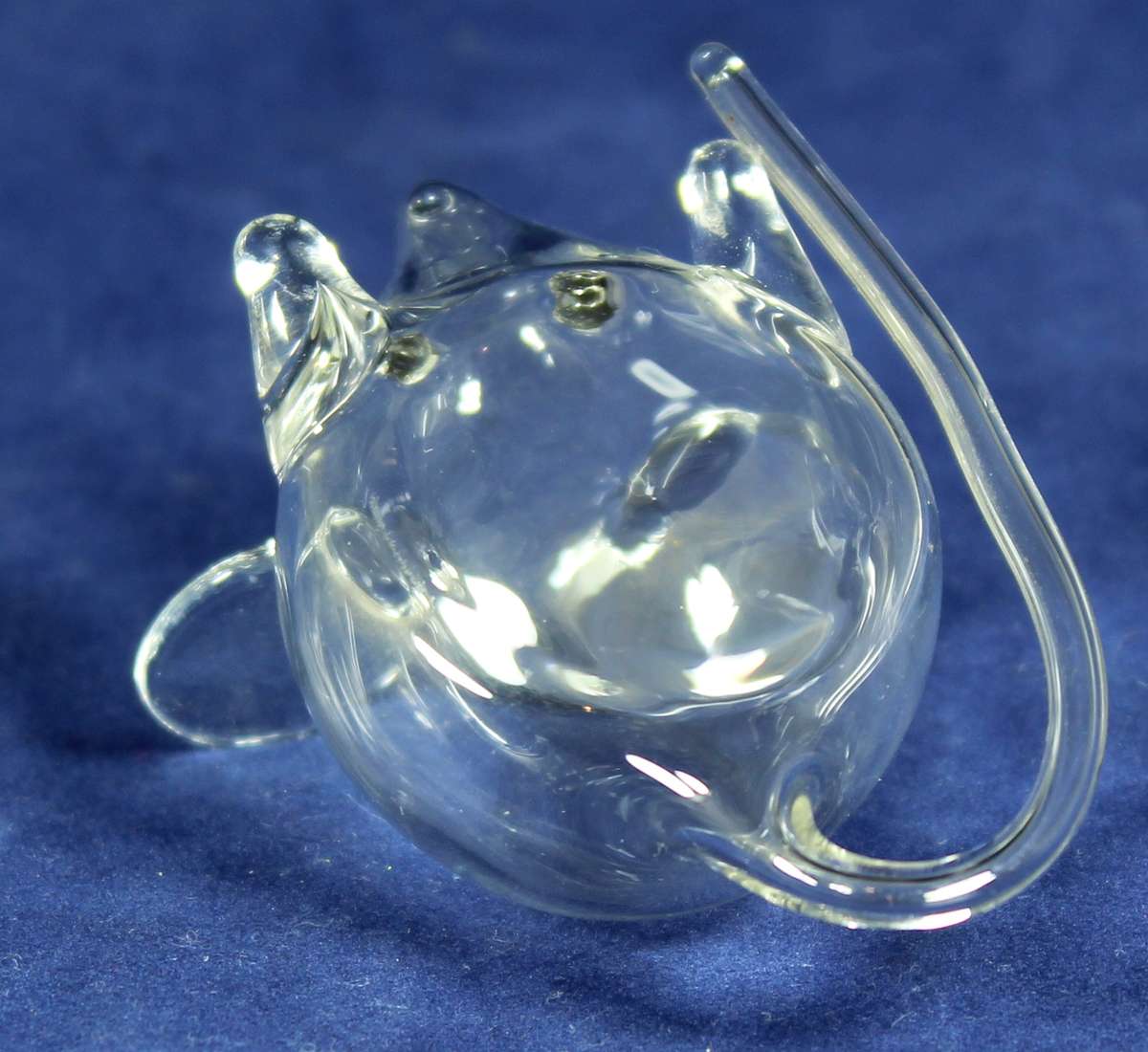 Hand blown glass mouse