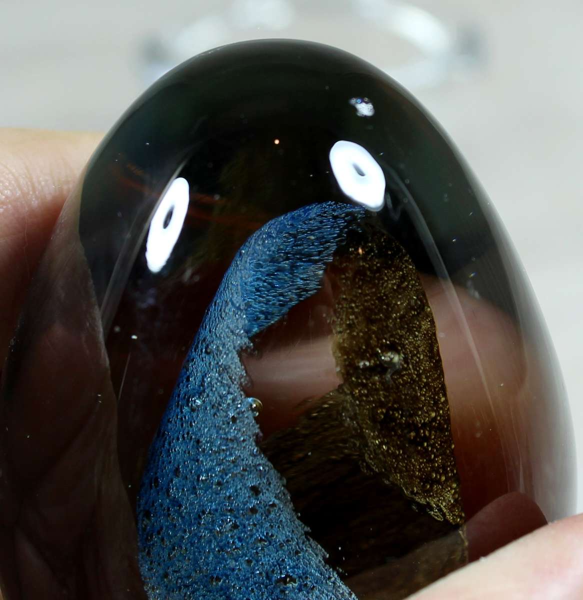 Glass paperweight set