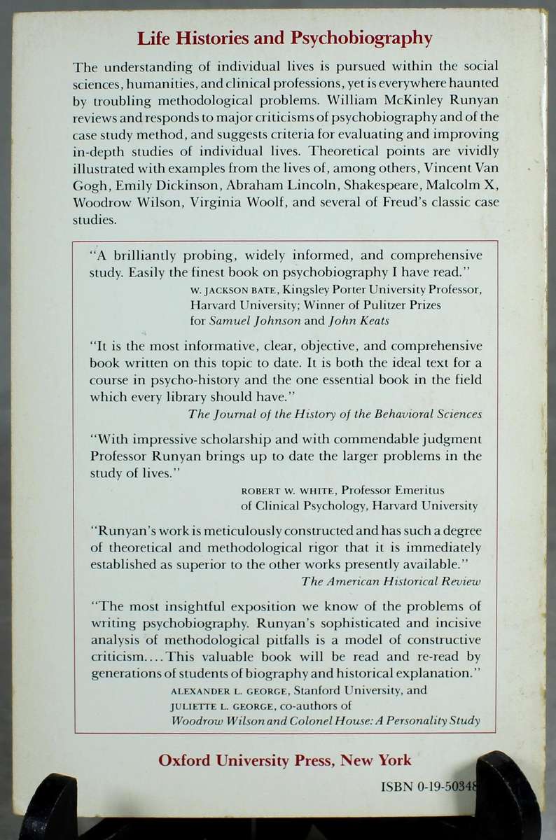 Life histories and psychobiography