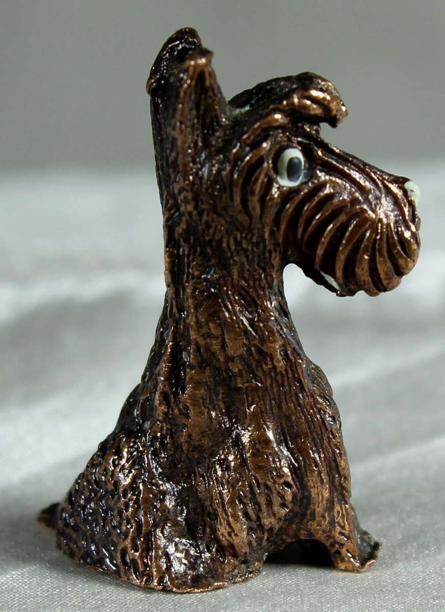 Miniature copper plated - Scottie