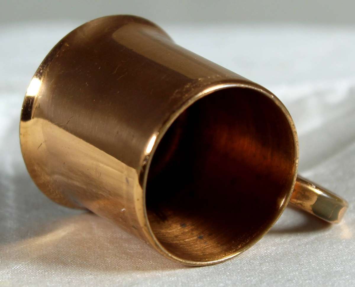 Miniature copper Tankard