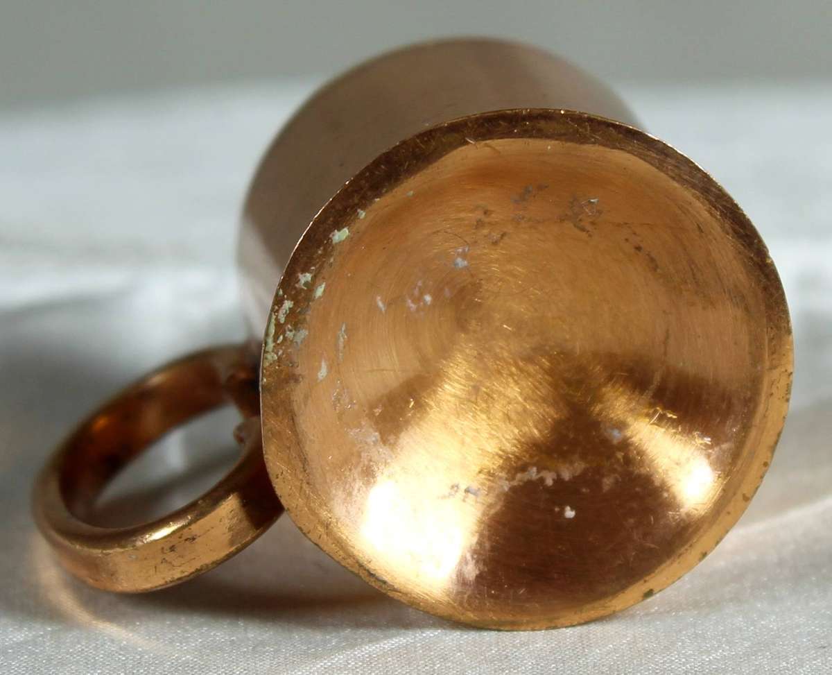 Miniature copper Tankard