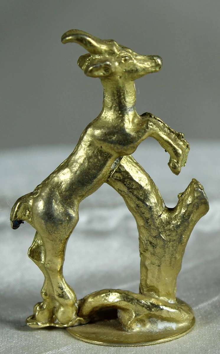 Miniature brass plated - Springbuck