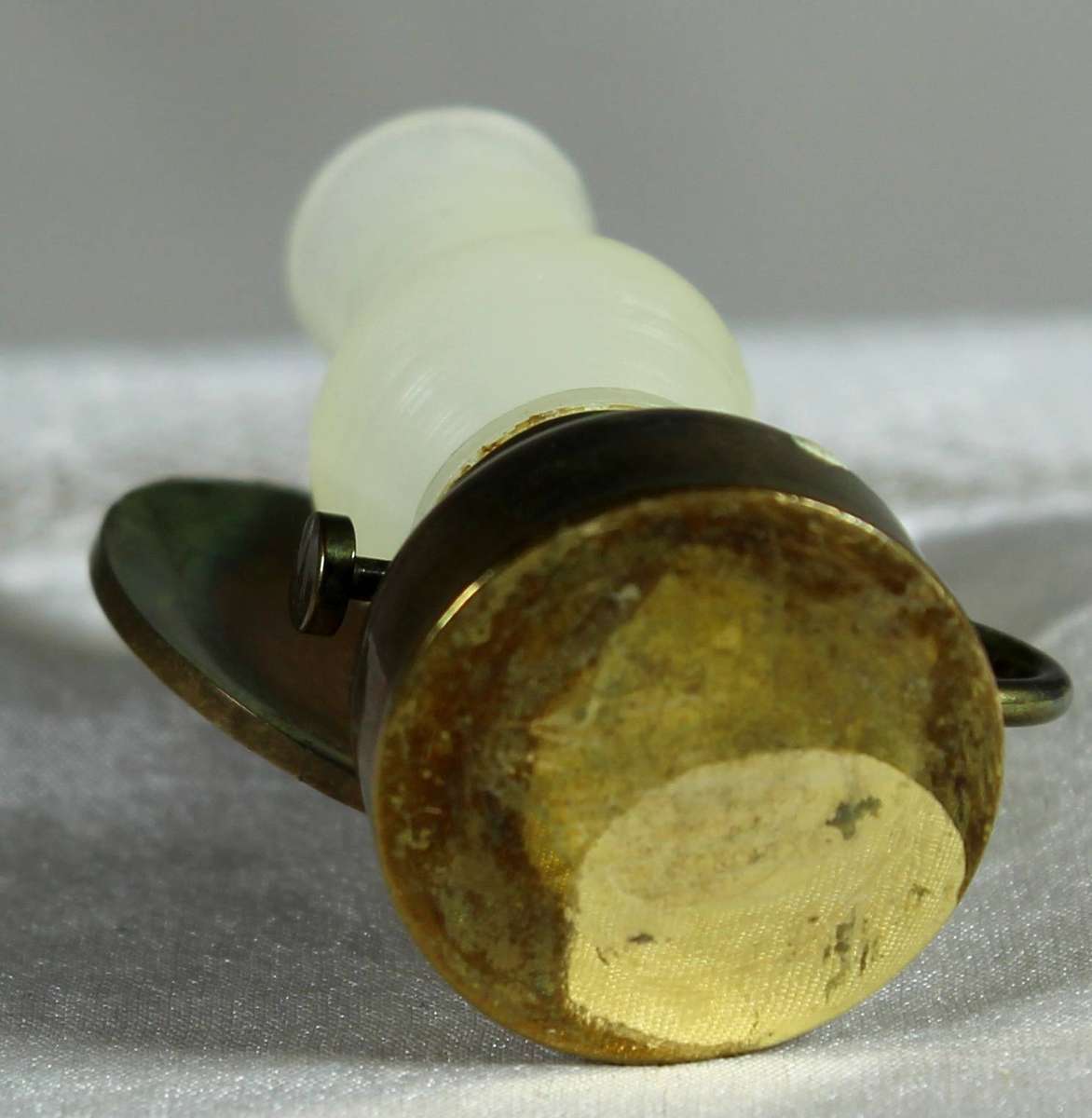 Miniature brass lamp with reflector