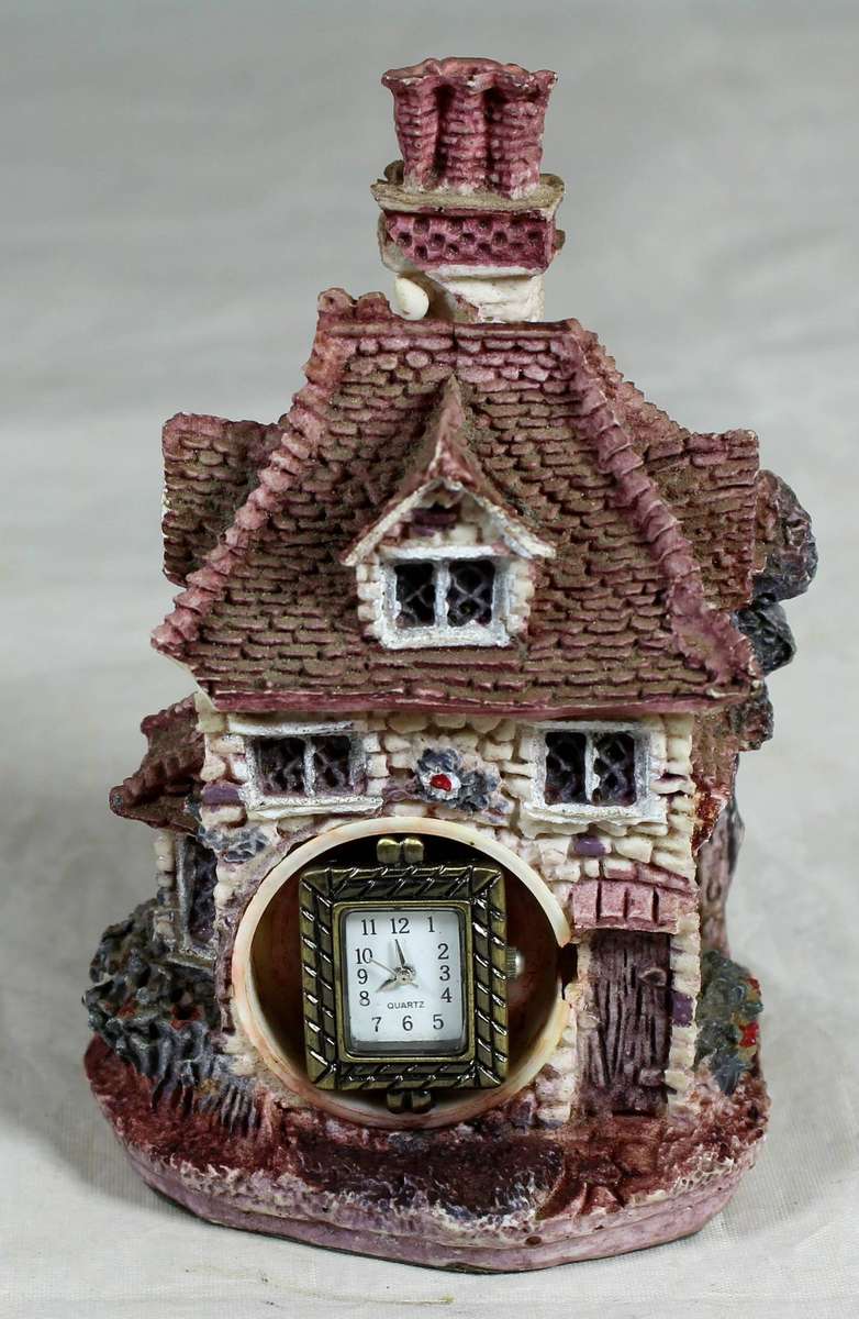 Stone house with watch