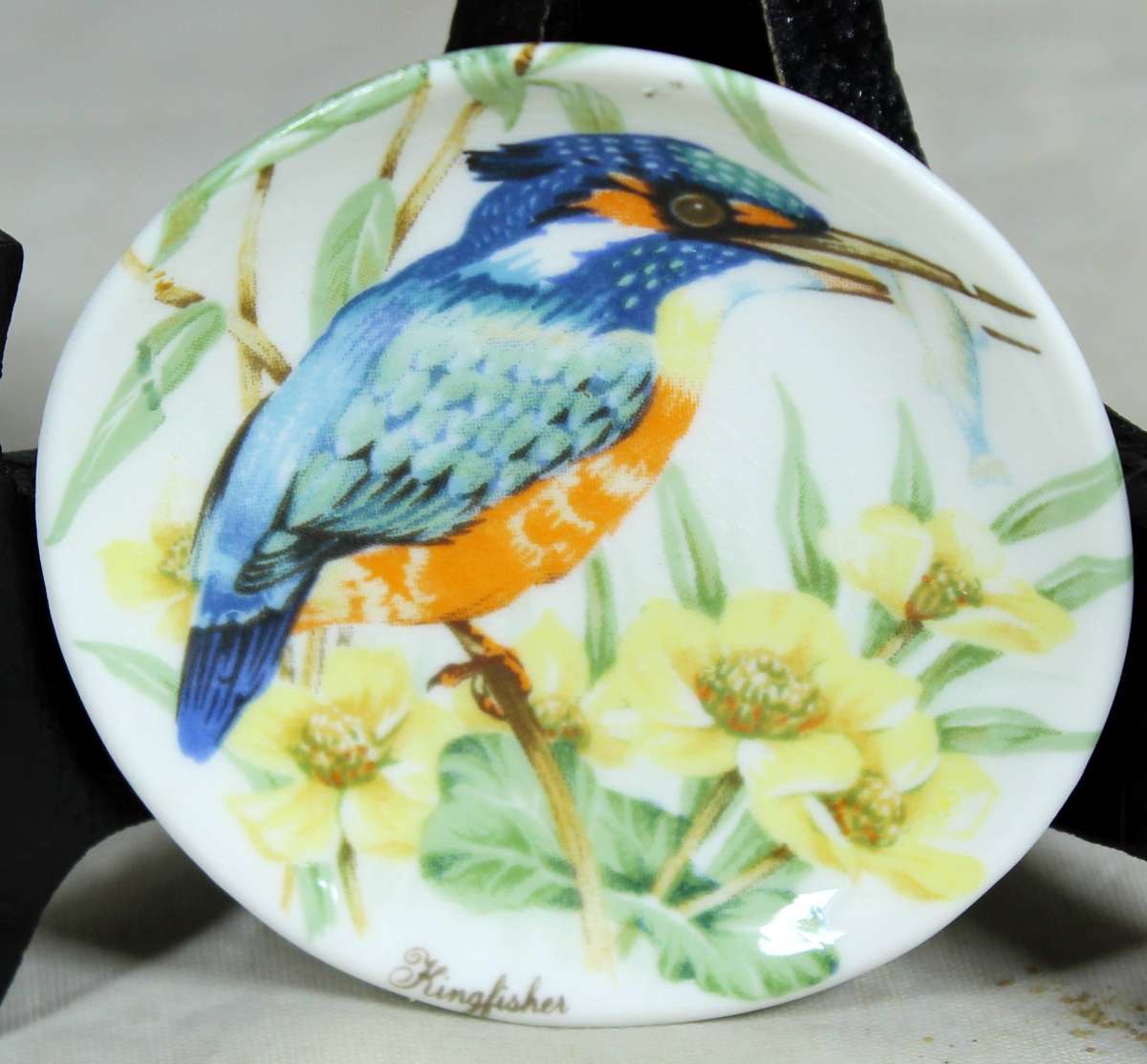 Finsbury Ceramics - Miniature display plate - Kingfisher