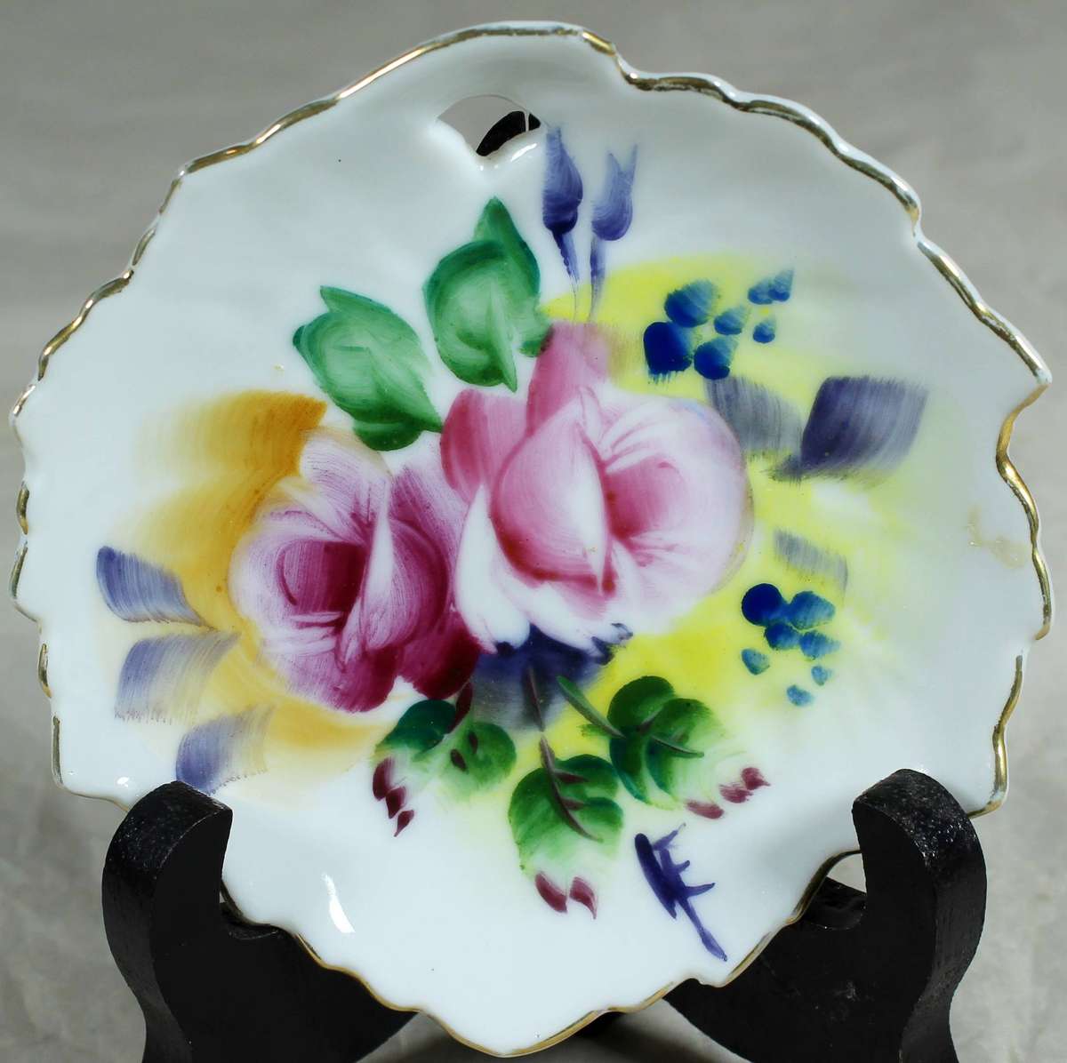 Small display plate - Pink rose