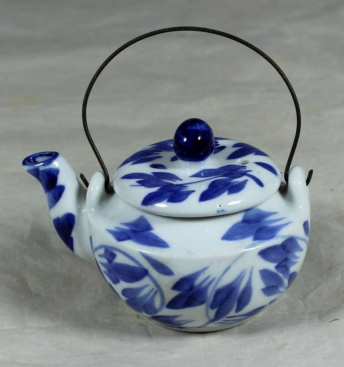 Small blue & white teapot