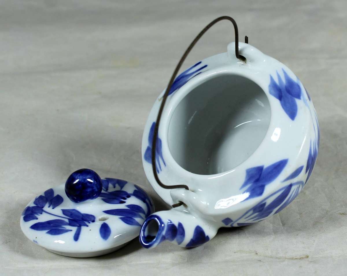 Small blue & white teapot